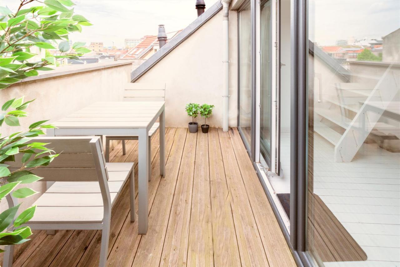 Beautiful Terrace Apartment In The Heart Of Amberes Exterior foto